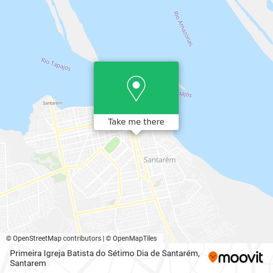 Primeira Igreja Batista do Sétimo Dia de Santarém map