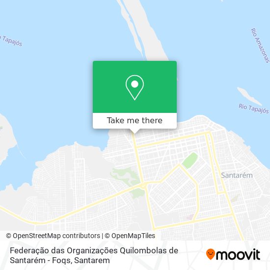 Federação das Organizações Quilombolas de Santarém - Foqs map