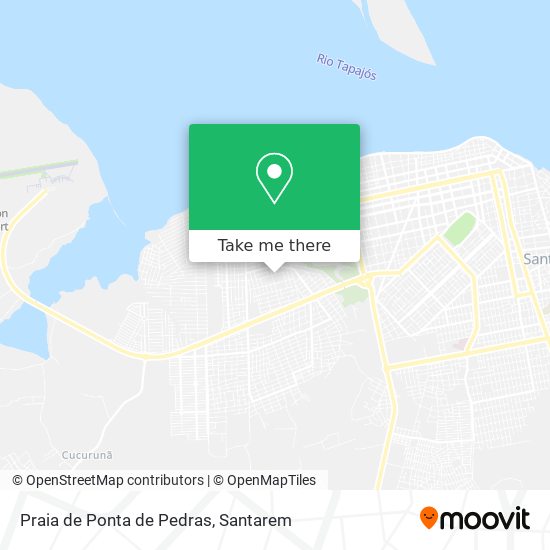 Mapa Praia de Ponta de Pedras