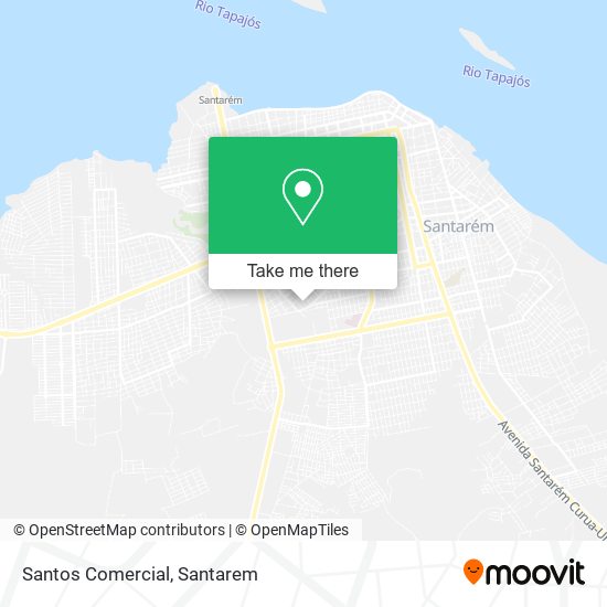 Santos Comercial map