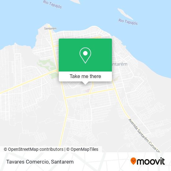 Tavares Comercio map