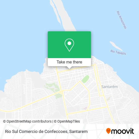 Mapa Rio Sul Comercio de Confeccoes