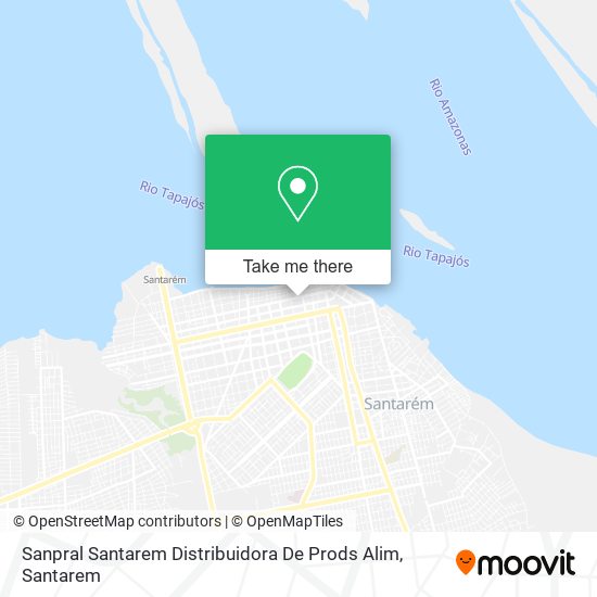 Mapa Sanpral Santarem Distribuidora De Prods Alim