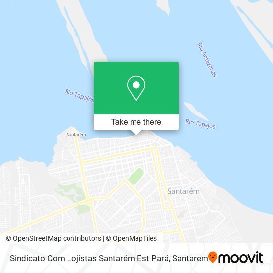 Sindicato Com Lojistas Santarém Est Pará map