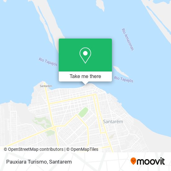 Pauxiara Turismo map