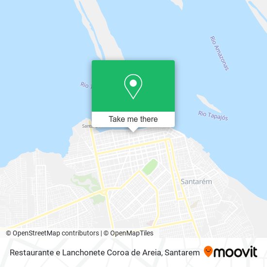 Mapa Restaurante e Lanchonete Coroa de Areia