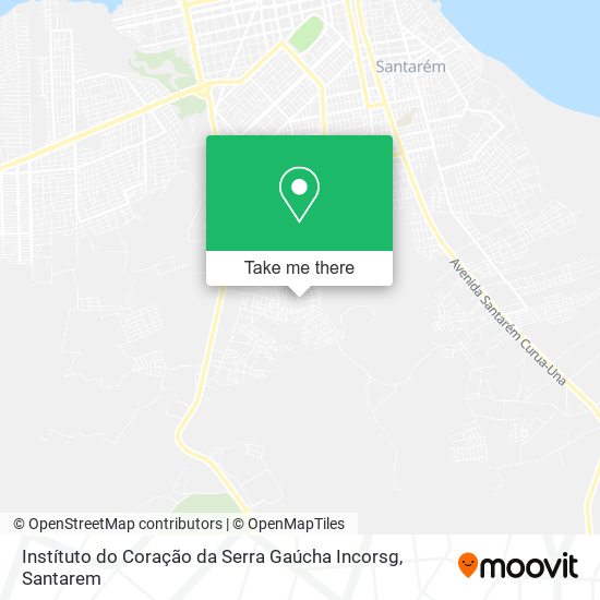 Mapa Instítuto do Coração da Serra Gaúcha Incorsg