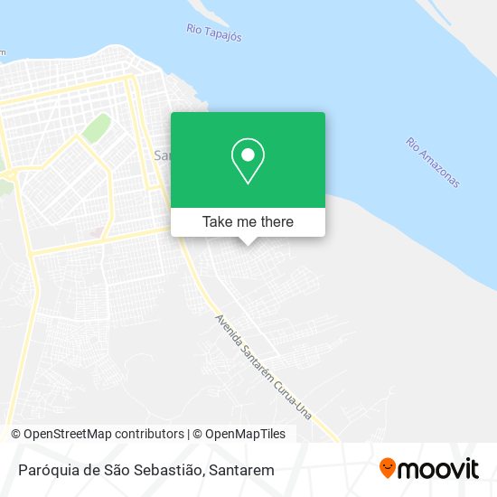 Mapa Paróquia de São Sebastião