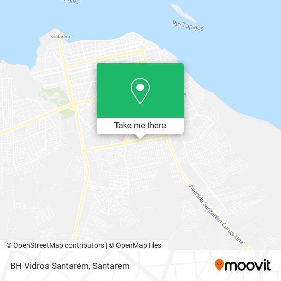 BH Vidros Santarém map