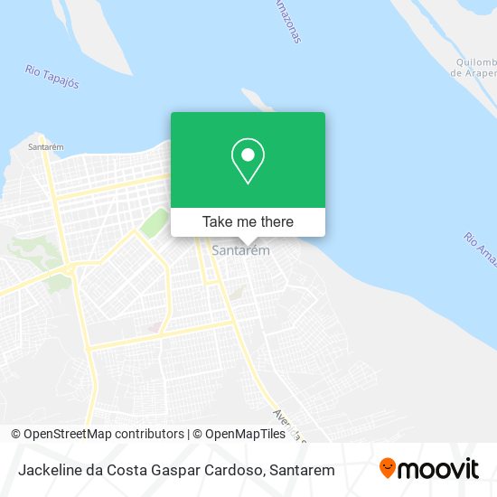 Jackeline da Costa Gaspar Cardoso map