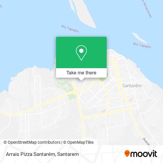 Mapa Arrais Pizza Santarém