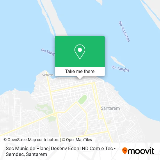 Mapa Sec Munic de Planej Desenv Econ IND Com e Tec - Semdec