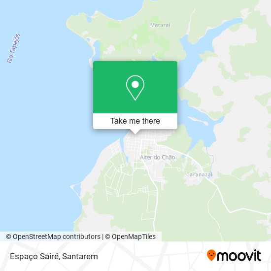 Espaço Sairé map