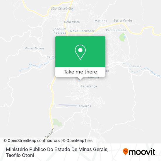 Ministério Público Do Estado De Minas Gerais map