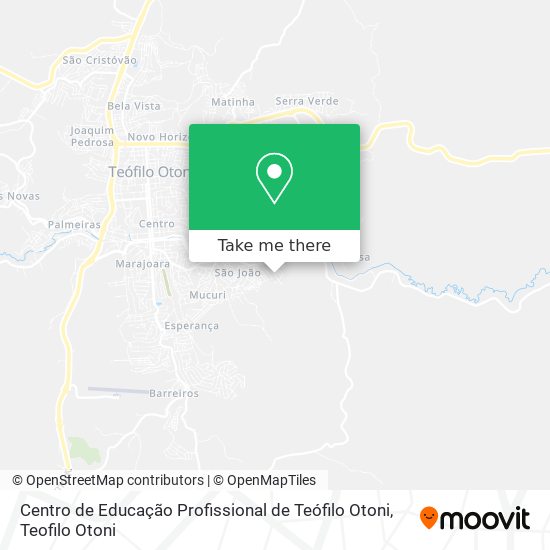Centro de Educação Profissional de Teófilo Otoni map