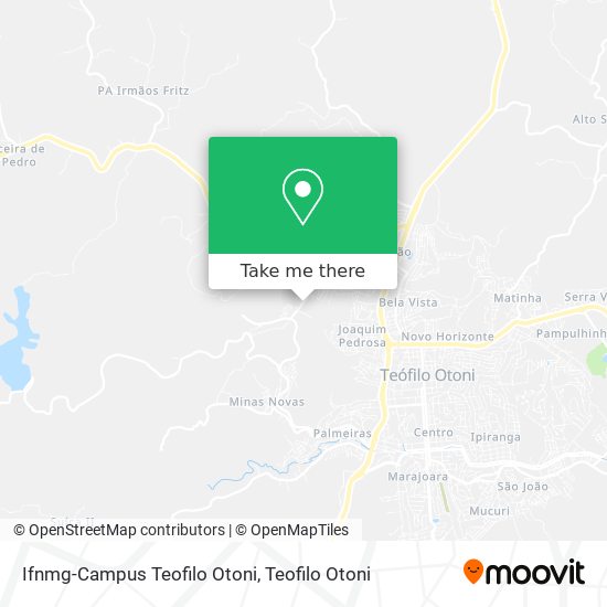Ifnmg-Campus Teofilo Otoni map