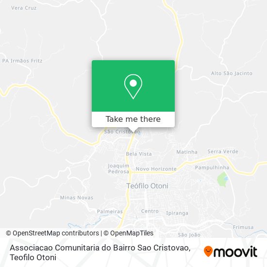 Associacao Comunitaria do Bairro Sao Cristovao map