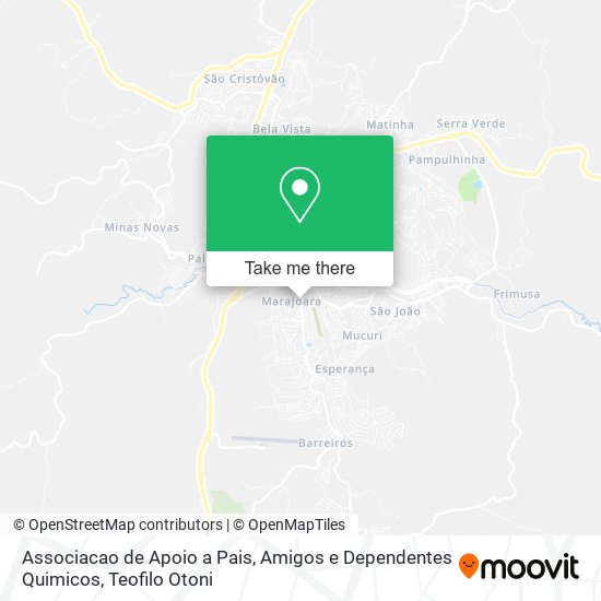 Associacao de Apoio a Pais, Amigos e Dependentes Quimicos map