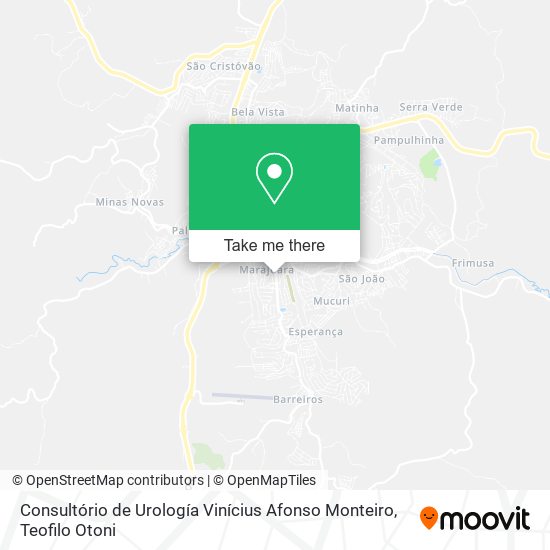 Mapa Consultório de Urología Vinícius Afonso Monteiro