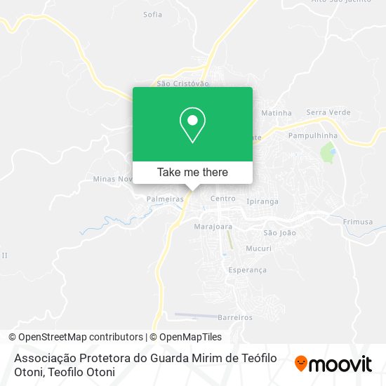 Associação Protetora do Guarda Mirim de Teófilo Otoni map