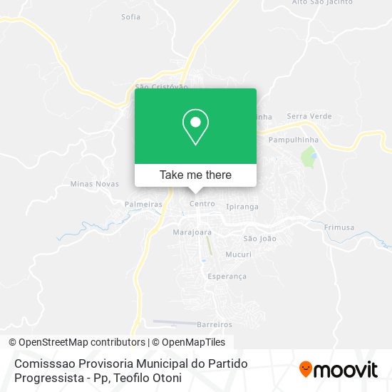 Comisssao Provisoria Municipal do Partido Progressista - Pp map