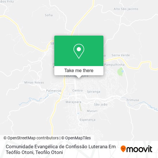 Comunidade Evangélica de Confissão Luterana Em Teófilo Otoni map