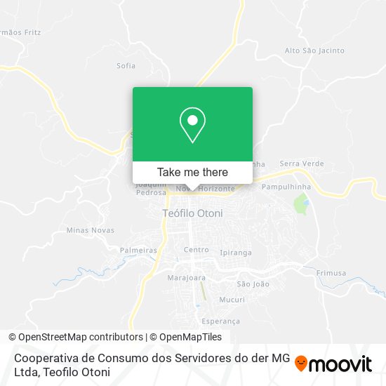 Mapa Cooperativa de Consumo dos Servidores do der MG Ltda