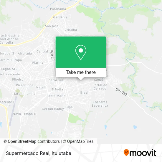 Supermercado Real map
