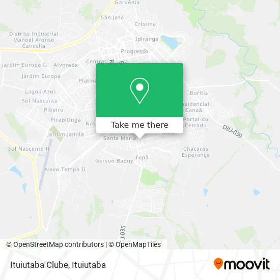 Ituiutaba Clube map