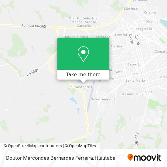 Doutor Marcondes Bernardes Ferreira map