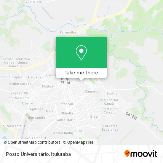 Posto Universitário map