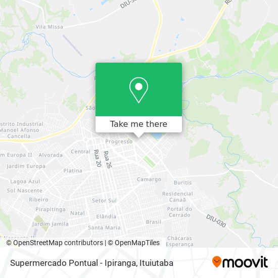 Mapa Supermercado Pontual - Ipiranga