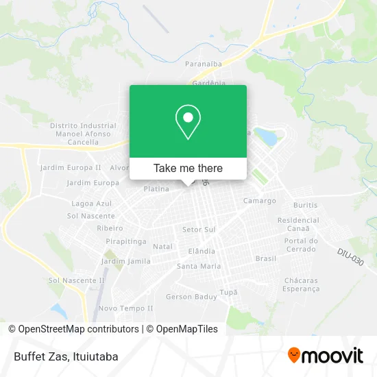 Buffet Zas map