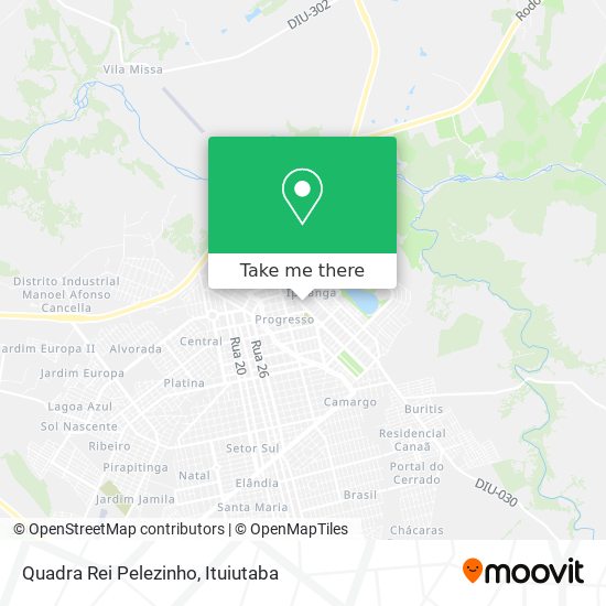 Quadra Rei Pelezinho map