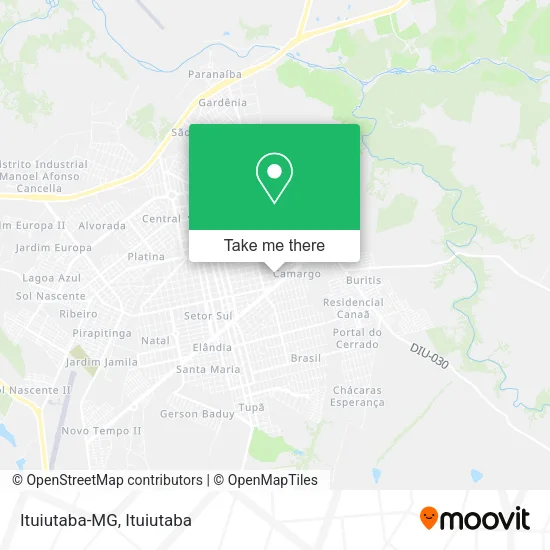 Ituiutaba-MG map