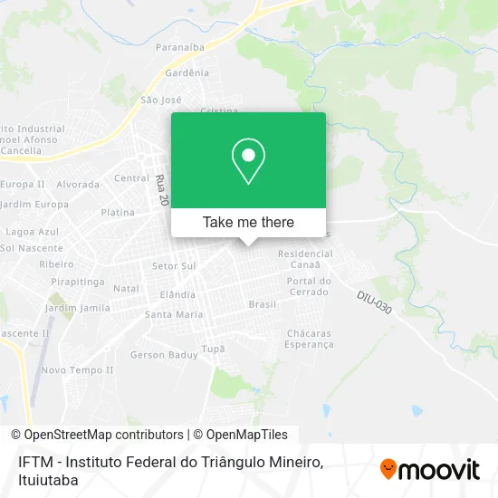IFTM - Instituto Federal do Triângulo Mineiro map