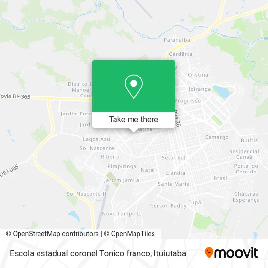 Escola estadual coronel Tonico franco map