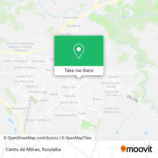 Canto de Minas map