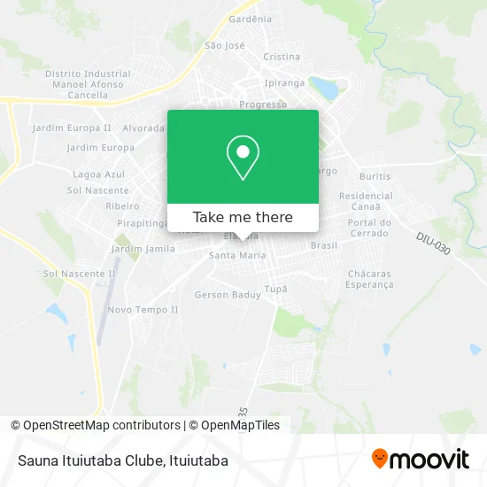 Sauna Ituiutaba Clube map