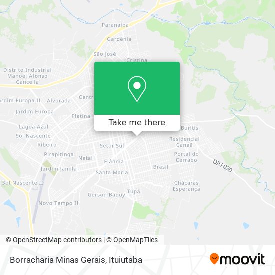 Borracharia Minas Gerais map