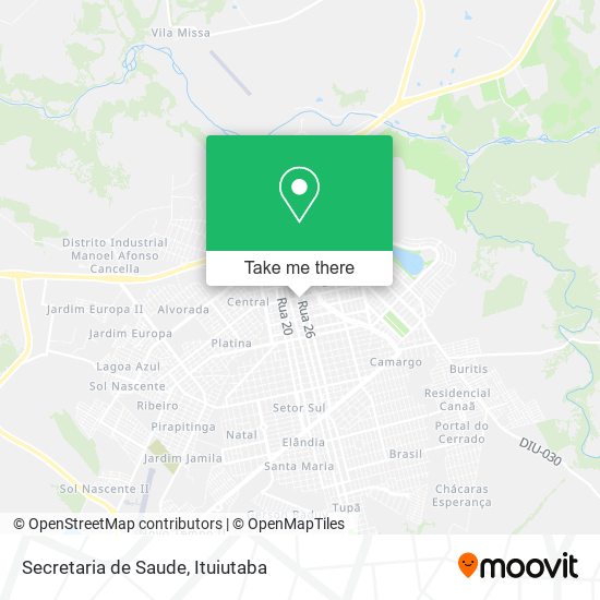 Secretaria de Saude map