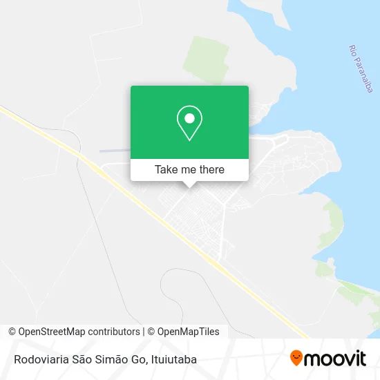Rodoviaria São Simão Go map