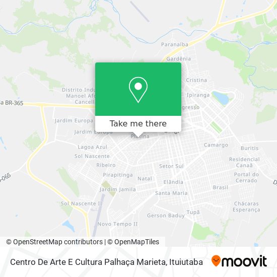 Centro De Arte E Cultura Palhaça Marieta map