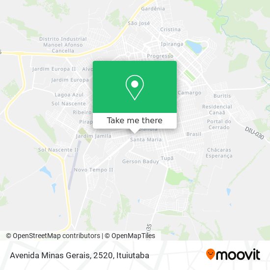 Avenida Minas Gerais, 2520 map