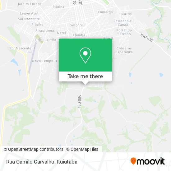 Mapa Rua Camilo Carvalho
