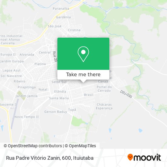 Rua Padre Vitório Zanin, 600 map
