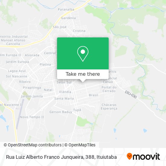 Rua Luiz Alberto Franco Junqueira, 388 map