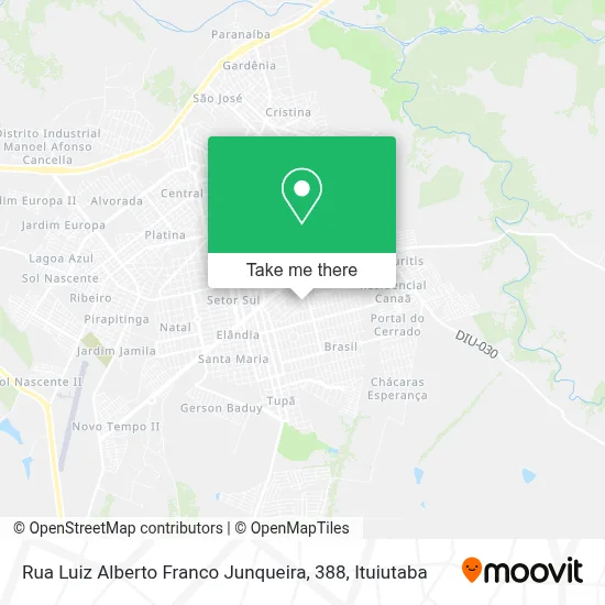 Rua Luiz Alberto Franco Junqueira, 388 map