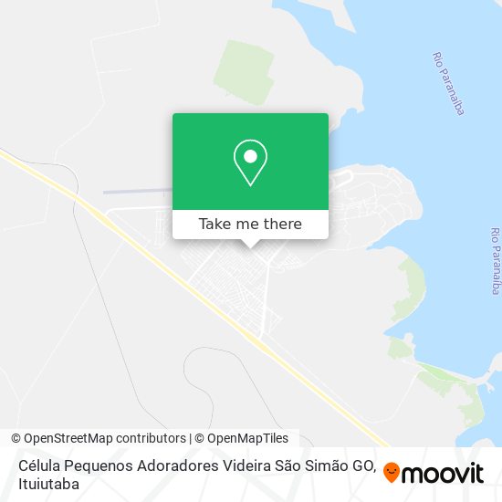 Célula Pequenos Adoradores Videira São Simão GO map