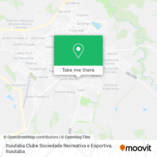 Ituiutaba Clube Sociedade Recreativa e Esportiva map
